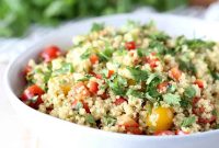 Quinoa and Corn Salad with Creamy Avocado Dressing