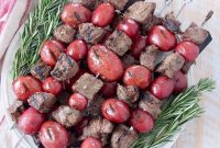 Balsamic Herb Marinated Grilled Steak Skewers