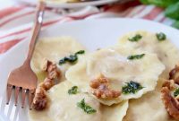 Homemade Sweet Potato Ravioli with Sage Brown Butter