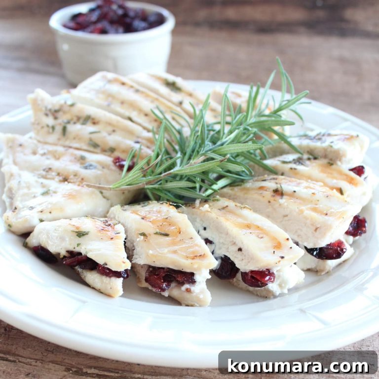 Juicy Goat Cheese and Cranberry Stuffed Chicken Breasts Recipe