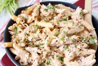 Cheesy Mexican Chicken Penne Pasta