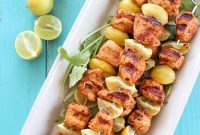 Grilled Key Lime Chicken Taco Skewers Recipe