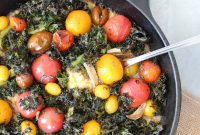 Tomato and Kale Skillet with Creamy Polenta