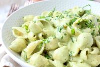 Cheesy Basil Pesto Pasta Recipe with Parmesan