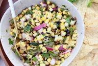 Fresh Corn Salsa Recipe with Lime and Cilantro