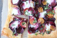 Roasted Beet and Burrata Tart