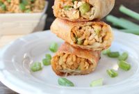 Crispy Chicken Fried Rice Egg Rolls Recipe