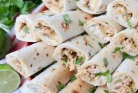 Crispy Cheesy Green Chile Chicken Taquitos