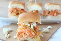 Spicy Buffalo Chicken Salad Sliders