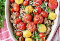 Baked Italian Polenta and Ground Turkey Casserole