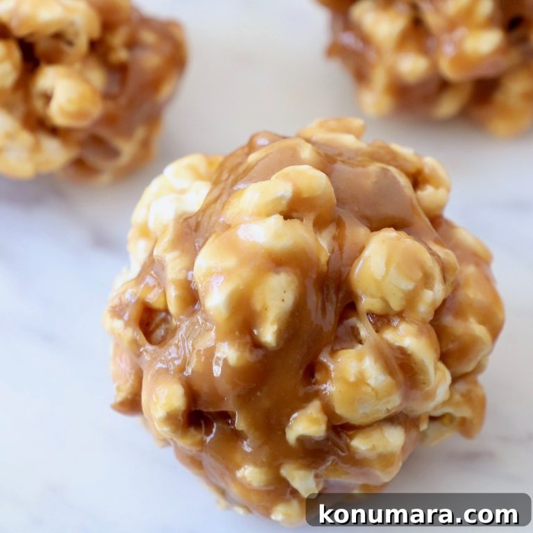 No-Bake Peanut Butter Popcorn Balls Recipe