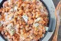 Baked Mac and Cheese with Roasted Red Pepper and Chorizo