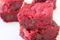 Chewy Red Velvet Brookies with Cream Cheese Swirl