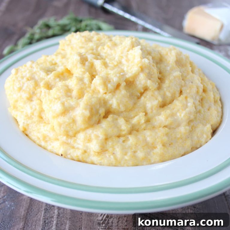 Creamy Cheesy Polenta Recipe