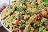 Mexican Sweet Potato Salad with Cilantro Lime Dressing