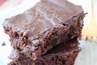 Fudgy Double Chocolate Brownies with Peanut Butter Chips