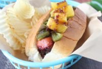 Grilled Teriyaki Pineapple Hot Dogs