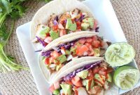 Grilled Mahi-Mahi Tacos with Avocado Lime Slaw