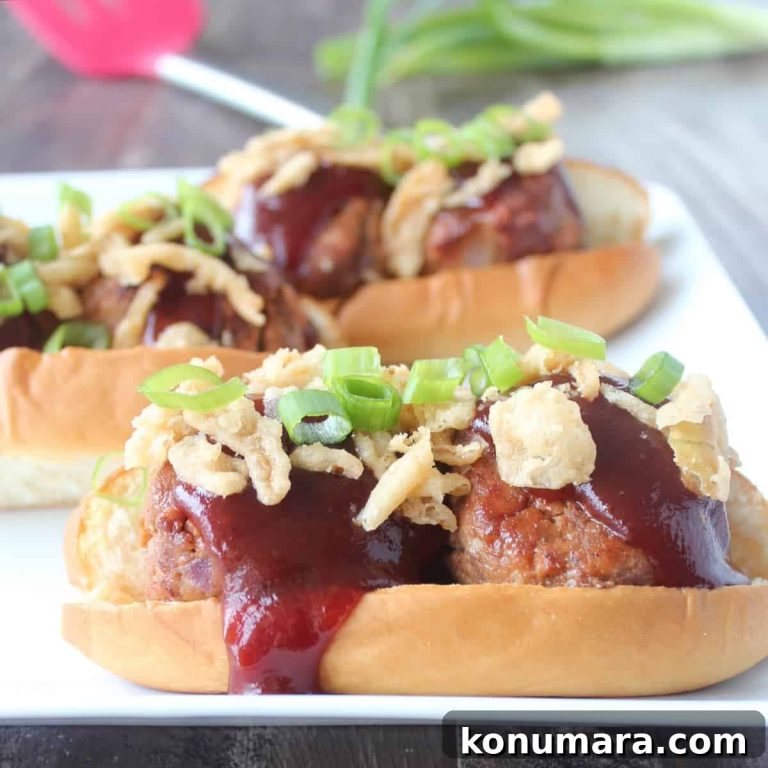 Smoky BBQ Meatball Sub with Melted Cheese