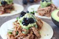 Slow Cooker Blackberry Jalapeno Pulled Pork Tacos