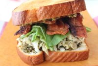 Pesto Breakfast Sandwich with Egg and Bacon