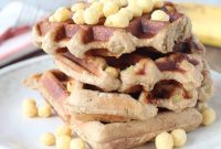 Crispy Peanut Butter Banana Gluten-Free Waffle Recipe