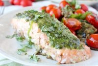 Baked Pesto Salmon Foil Packets for Weeknight Dinner