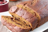 Cranberry Pumpkin Bread Recipe