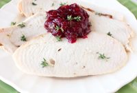 Juicy Oven-Roasted Turkey with Cranberry Jalapeno Relish