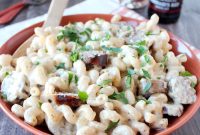 Beer-Braised Bratwurst Macaroni & Cheese