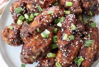 Crispy General Tso Chicken Wings Recipe with Sticky Sauce