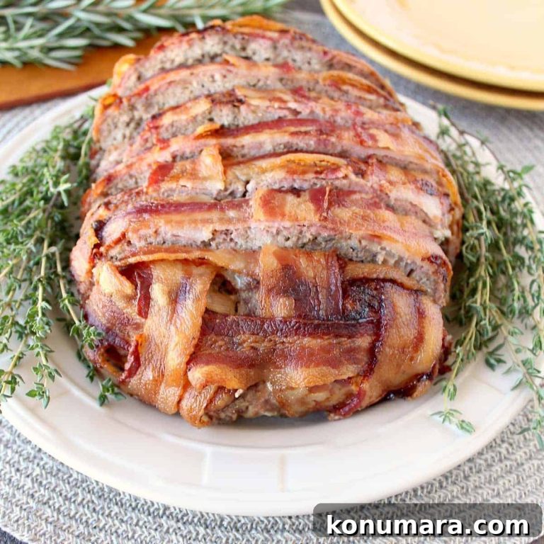 Juicy Bacon-Wrapped Meatloaf Recipe