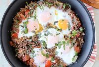 Savory Italian Turkey and Egg Breakfast Skillet