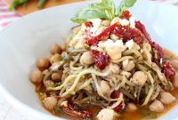 Greek Zucchini Noodles with Feta and Olives