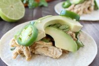 Slow Cooker Cilantro-Lime Chicken Tacos