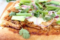 Korean BBQ Chicken Pizza with Gochujang Glaze