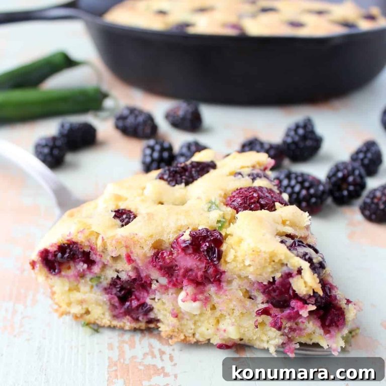 Spicy Serrano Blackberry Cornbread Recipe