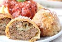 Mozzarella-Stuffed Meatball Wellington Recipe