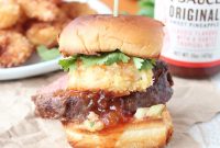 Hawaiian Surf and Turf Sliders with Pineapple Slaw Recipe