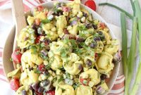 Zesty Mexican Tortellini Pasta Salad with Cilantro Lime
