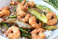 General Tso’s Shrimp and Broccoli Stir-Fry