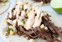 Slow Cooker Smoky Chipotle Brisket Tacos