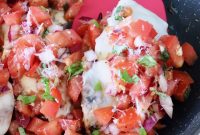 Bruschetta Chicken Recipe with Basil and Balsamic Glaze