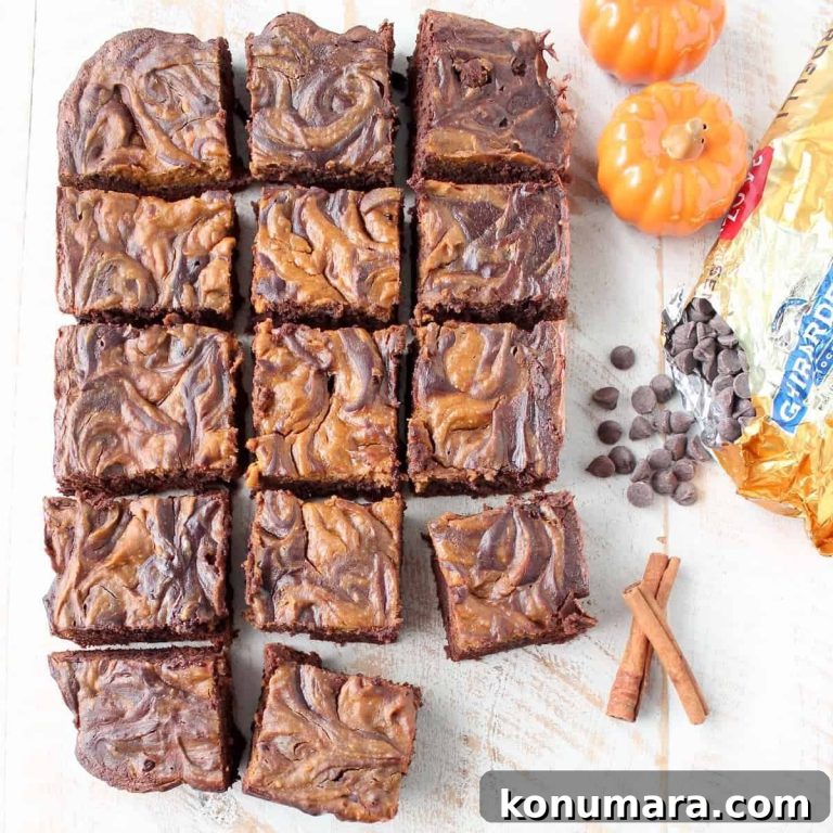 Slow Cooker Pumpkin Cheesecake Swirl Brownies