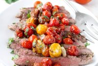 Italian-Style Flank Steak with Roasted Cherry Tomatoes