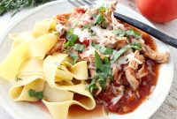 Slow Cooker Chicken Ragu Recipe with Tomatoes and Herbs