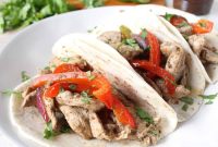 Caribbean Jerk Chicken Fajitas Recipe with Peppers and Lime
