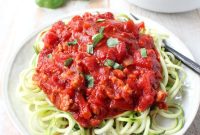 Roasted Red Pepper Turkey Bolognese Recipe