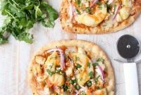 Thai Peanut Chicken Naan Pizza Recipe