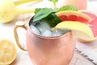 Sparkling Grapefruit Gin Mule Cocktail Recipe